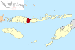 Situation de Nagekeo dans les petites îles de la Sonde orientales
