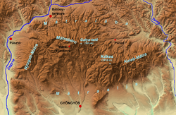 Carte topographique du massif.
