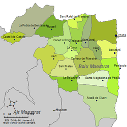 Communes de Baix Maestrat