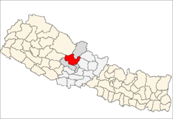 Localisation du district de Myagdi