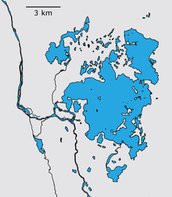 Carte du lac Mývatn