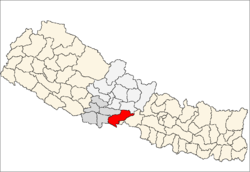 Localisation du district de Nawalparasi