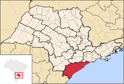 Région Littoral sud de l'État de São Paulo