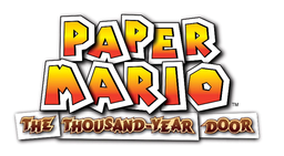 Le logo anglais de Paper Mario : la Porte millénaire