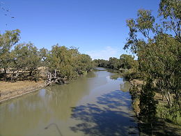 La Barwon River près de sa confluence avec la Darling River