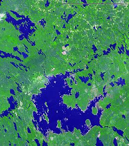 Photo satellite du lac Rossignol