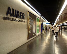 Un quai d'Auber en 2005