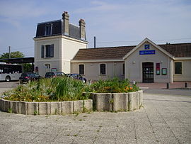 Façade de la gare de Montsoult - Maffliers.