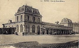Gare de Rouen-Orléans au début du XXe siècle