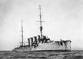 Le HMS Glasgow en 1914