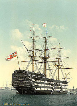 HMS Victory en 1900 à Portsmouth