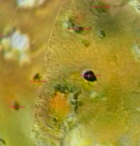 Manua Patera, dans une capture d'écranextraite de NASA World Wind.