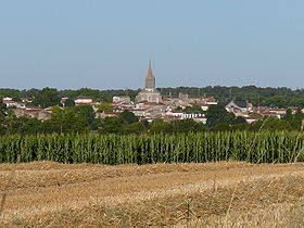 La ville de Pont-l'Abbé-d'Arnoult