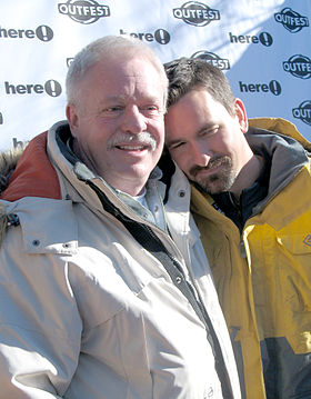 Maupin et son mari au Festival du film de Sundance 2006