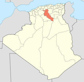 Localisation de la Wilaya de Djelfa