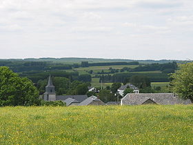 Le village vu depuis le sud-est.
