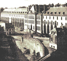 Le bagne de Brest vers la fin du XIXe siècle ou au début du XXe siècle