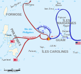 Battle Philippine sea map-fr.svg