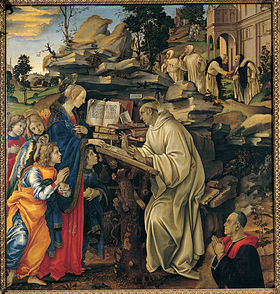 Image illustrative de l'article L'Apparition de la Vierge à saint Bernard (Filippino Lippi)