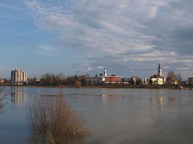 Bosanski Brod vue de Slavonski Brod