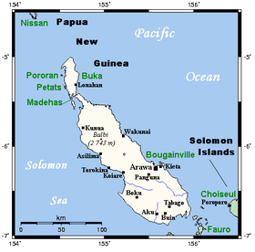 Les îles Bougainville et Buka