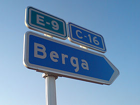 La C-16 près de Berga en Espagne