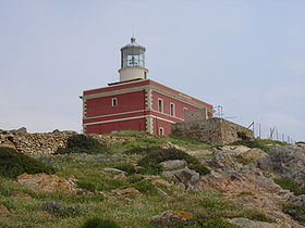 Le phare du Capo Spartivento vu du sud.