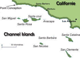 Carte des Channel Islands.