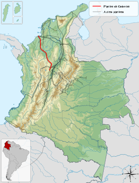 Tracé du pipeline de Colombie.