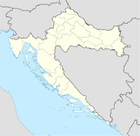 Le palais de Dioclétien est situé en Dalmatie, Croatie.