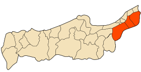 Localisation de la daïra dans la Wilaya de Tipaza