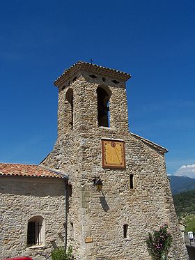 Le clocher de l’église et son cadran solaire