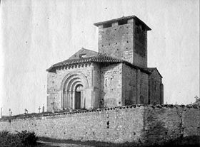 L'église Saint-Michel par Eugène Trutat en 1884