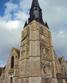 L'église de Yèvres.