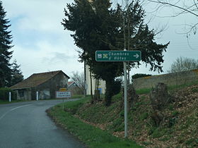 L'entrée dans Lahitte-Toupière