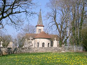 Abside de l'église de Fay-en-Montagne reconstruite vers 1860