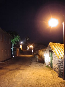 Le village de nuit.