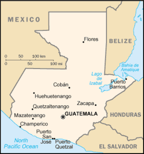 carte : Géographie du Guatemala