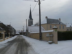 Le village sous la neige en décembre 2009