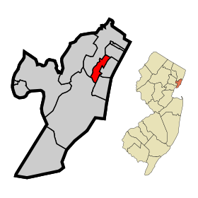 Hudson County New Jersey Incorporated and Unincorporated areas Union City Highlighted.svg