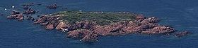 Vue aérienne de l'Île des Vieilles.