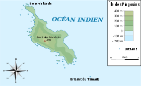 Carte de l'île des Pingouins.