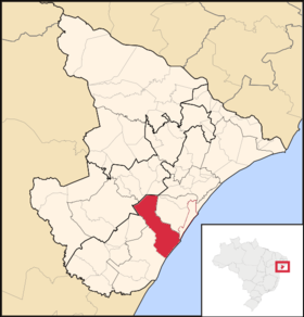 Localisation de Itaporanga d'Ajuda sur une carte