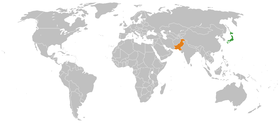 Japon et Pakistan