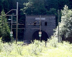 Le portail nord du tunnel