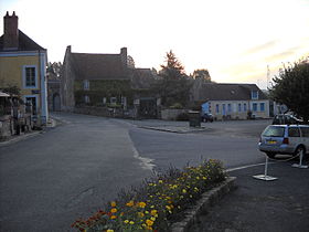 La place principale du village.