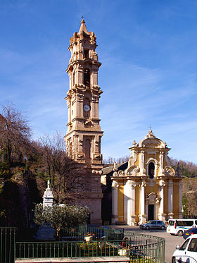 Vue de l'église et du campanile