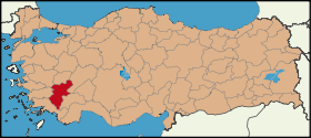 Localisation de Denizli