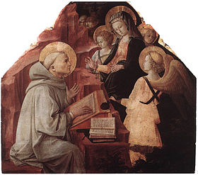 Image illustrative de l'article L'Apparition de la Vierge à saint Bernard (Fra Filippo Lippi)