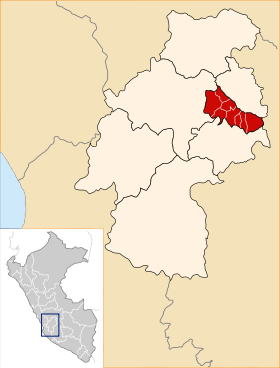 Location of the province Acobamba in Huancavelica.svg